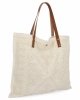 Italská Kabelka Shopper Bag v Módních Vzorech 5887 Bežová